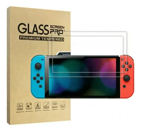 Pack 2 Lámina Vidrio Templado Switch OLED