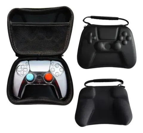 Kit Estuche Rígido Funda Acrílico Grips PS5