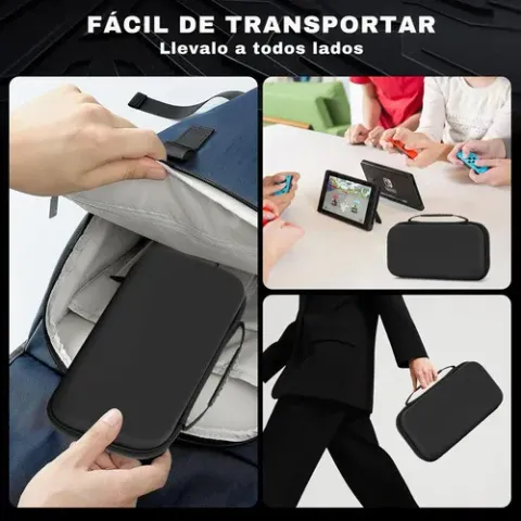 Foto 7 de Estuche Rígido Switch 2 + Lámina Vidrio Negro